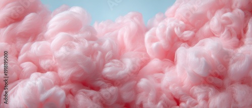 Soft, fluffy pink clouds fill the scene, creating a whimsical and dreamy atmosphere, Ideal for backgrounds in creative projects, children's themes, or product promotions,