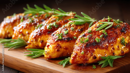 Grilled boneless chicken br...