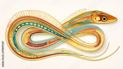 Lamprey fish - a jawless pa...