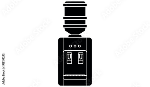 Black and white illustration of a socket outlet with two switches