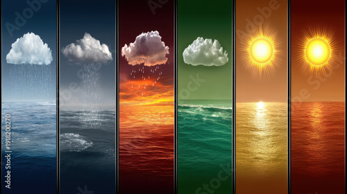 Weather background showing ...