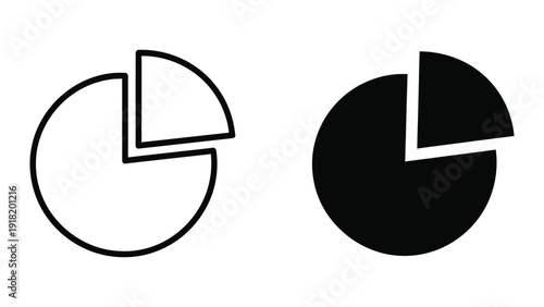 Pie charts illustrating data distribution