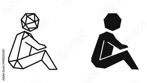 Geometric Figures Meditating