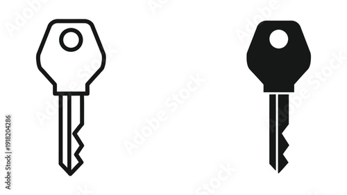 Two Simple Keys, One White and One Black