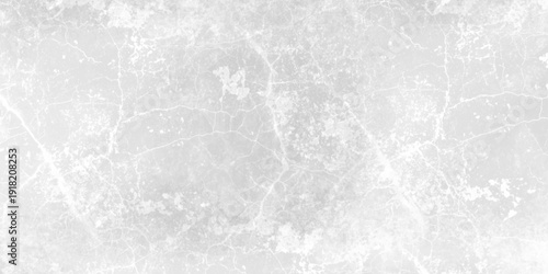 White grunge featuring light gray marble texture. Layers of thick white acrylic paint, cracked gesso texture, and  gray charcoal rubbings. smooth stone surface, natural concrete texture.