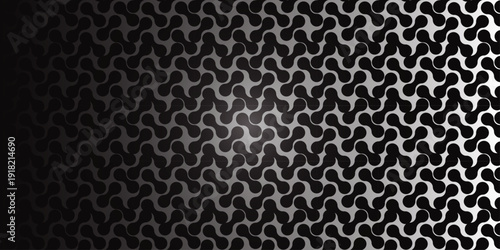 Seamless background with blue metaballs, abstract geometric shapes . Connected figures of liquid molecules. Minimalistic abstract shape.