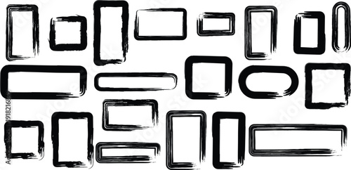 Set of hand drawn vector icons isolated on transparent background