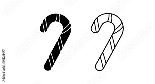 Candy cane design vector art illustration stock vector Vector