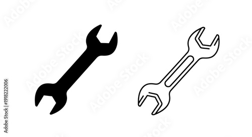 Two wrenches icon design vector illustration Vector