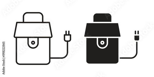 Garbage disposal icon. Vector linear icon collection. Vector EPS10