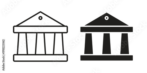 Government icon. Vector linear icon collection. Vector EPS10