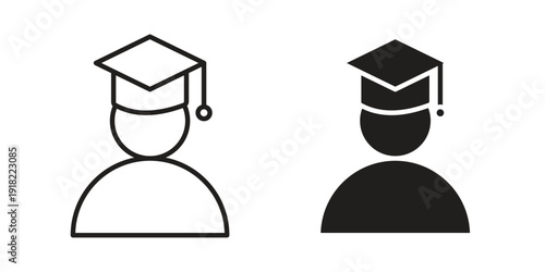Graduated icon. Vector linear icon collection. Vector EPS10