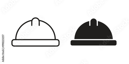 Helmet icon. Vector linear icon collection. Vector EPS10