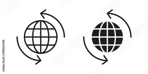Import-export icon. Vector linear icon collection. Vector EPS10