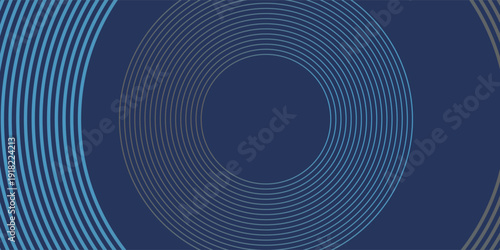 Abstract Digital Circles of Particles with Noise. Futuristic Circular Sound Wave. Big Data Visualization. 3D Virtual Space VR Cyberspace. Crypto Currency Concept. Vector Illustration.