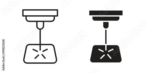 Laser machine icon. Vector linear icon collection. Vector EPS10