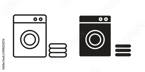Laundry icon. Vector linear icon collection. Vector EPS10