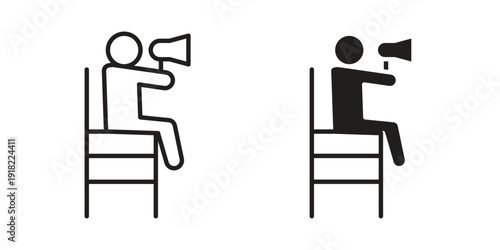 Lifeguard icon. Vector linear icon collection. Vector EPS10