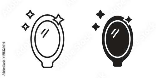 Magic mirror icon. Vector linear icon collection. Vector EPS10