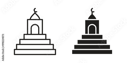 Minbar icon. Vector linear icon collection. Vector EPS10