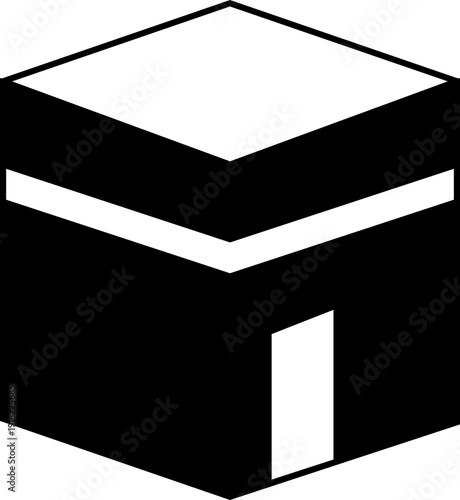 kaaba icon Islamic pilgrimage icon depicting the Kaaba building Islamic kaaba icon Vector The sacred kaaba icon symbolizing islamic pilgrimage and spirituality in mecca 