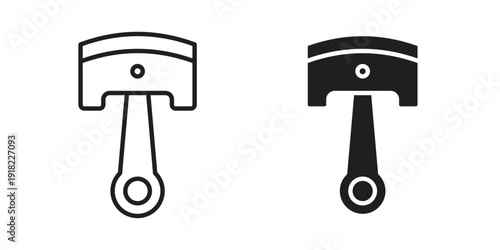 Piston icon. Vector linear icon collection. Vector EPS10