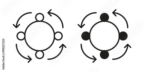 Procedure icon. Vector linear icon collection. Vector EPS10