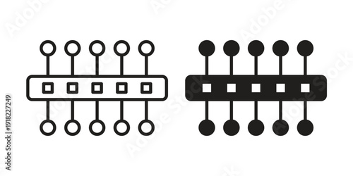 Proxy server icon. Vector linear icon collection. Vector EPS10