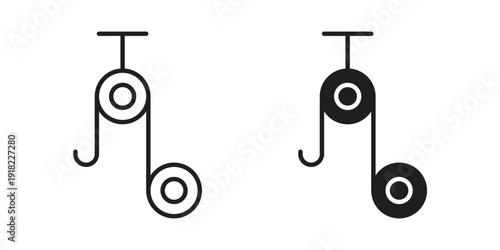 Pulley icon. Vector linear icon collection. Vector EPS10
