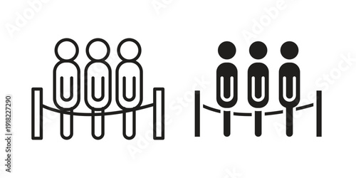 Queue icon. Vector linear icon collection. Vector EPS10