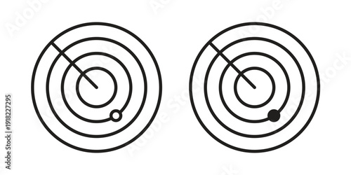 Radar icon. Vector linear icon collection. Vector EPS10