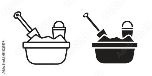 Sandbox icon. Vector linear icon collection. Vector EPS10