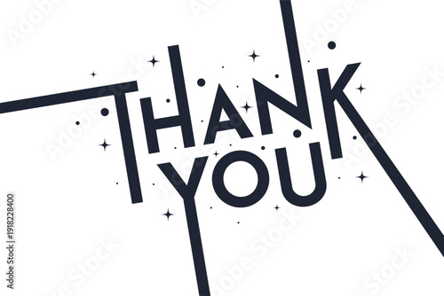 “Thank You” Typography Design Isolated on Light Background – Printable Business Card Template