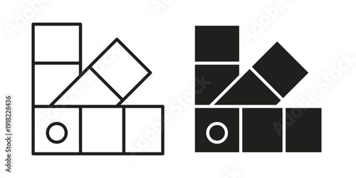 Swatches icon. Vector linear icon collection. Vector EPS10
