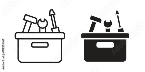 Toolbox icon. Vector linear icon collection. Vector EPS10