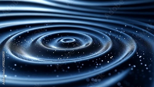 Close-up of Rippling Water Surface with Sparkling Particles