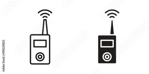 Transmitter icon. Vector linear icon collection. Vector EPS10