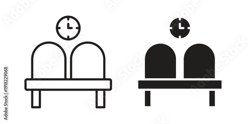 Waiting Room icon. Vector linear icon collection. Vector EPS10