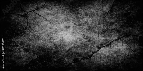 Aged dark gray concrete wall texture with a dirty grunge surface and vintage weathered stone patterns for a rough antique backdrop design