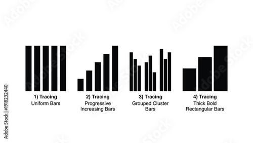 Uniform Bars, Increasing Bars, Clustered Chart Bars and Thin Rectangular Bars