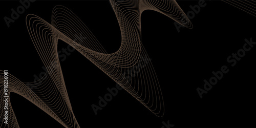 Elegant background. Wave Decorative Invitation. Wedding Entertainment Hollywood Bollywood Night. top decorative gold