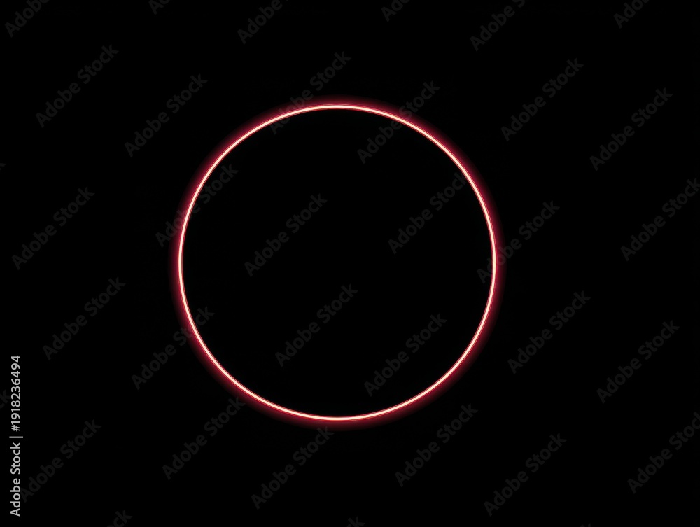 Fototapeta premium circle marker annotation isolated on a black background