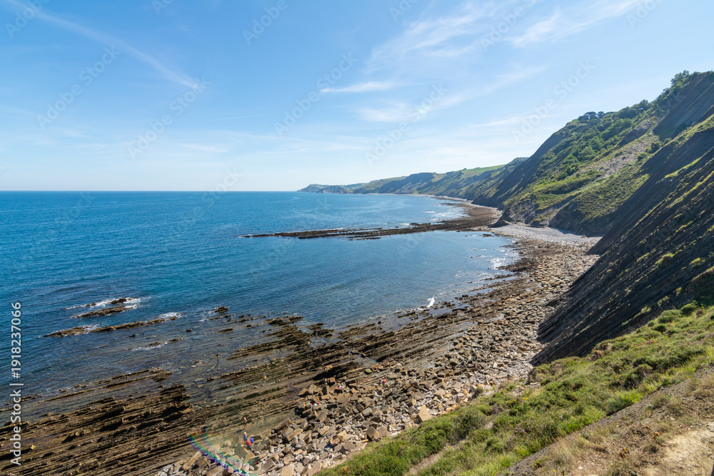 Obraz premium Portutxiki viewpoint in Basque country, Spain