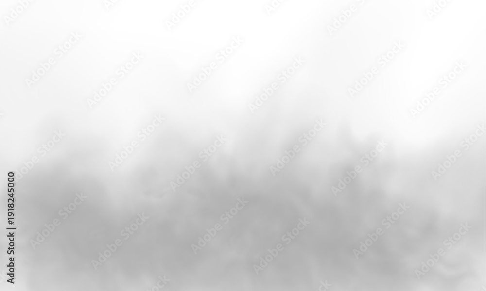 Fototapeta premium Floating mist with soft edges flows naturally. Layered diffusion creates immersive effect. Excellent decorative overlay PNG. 
