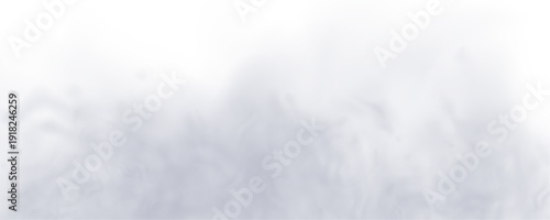 Transparent vapor effect with airy white haze. Smooth diffusion blends naturally into any background. Ideal decorative overlay element. PNG
