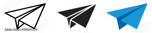 paper plane send message icon