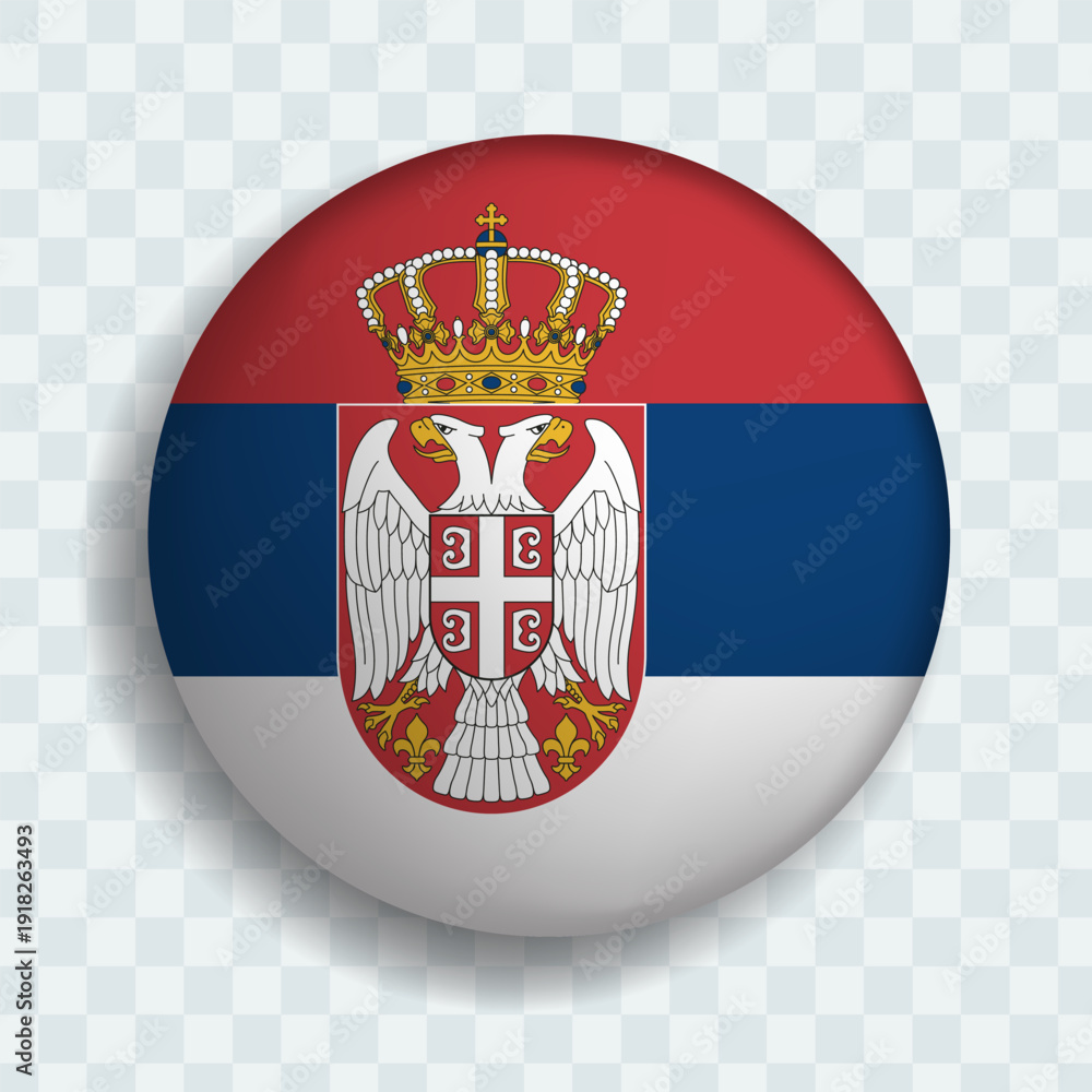 Obraz premium Serbia round ball