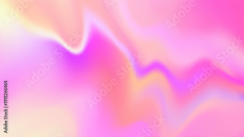 Pink gradation wave background. Color gradation hologram wave. Blur pattern. Holographic pearl foil paper. Delicate soft gradient. Vector illustration