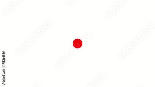 Minimalist coral pink circle pulsing loader animation on white background. Clean, simple, smooth graphic loop.