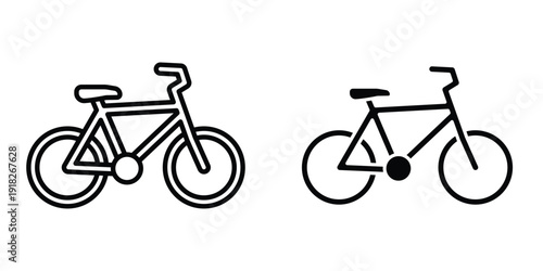 Biking icon set different style collection for web Ui. EPS10
